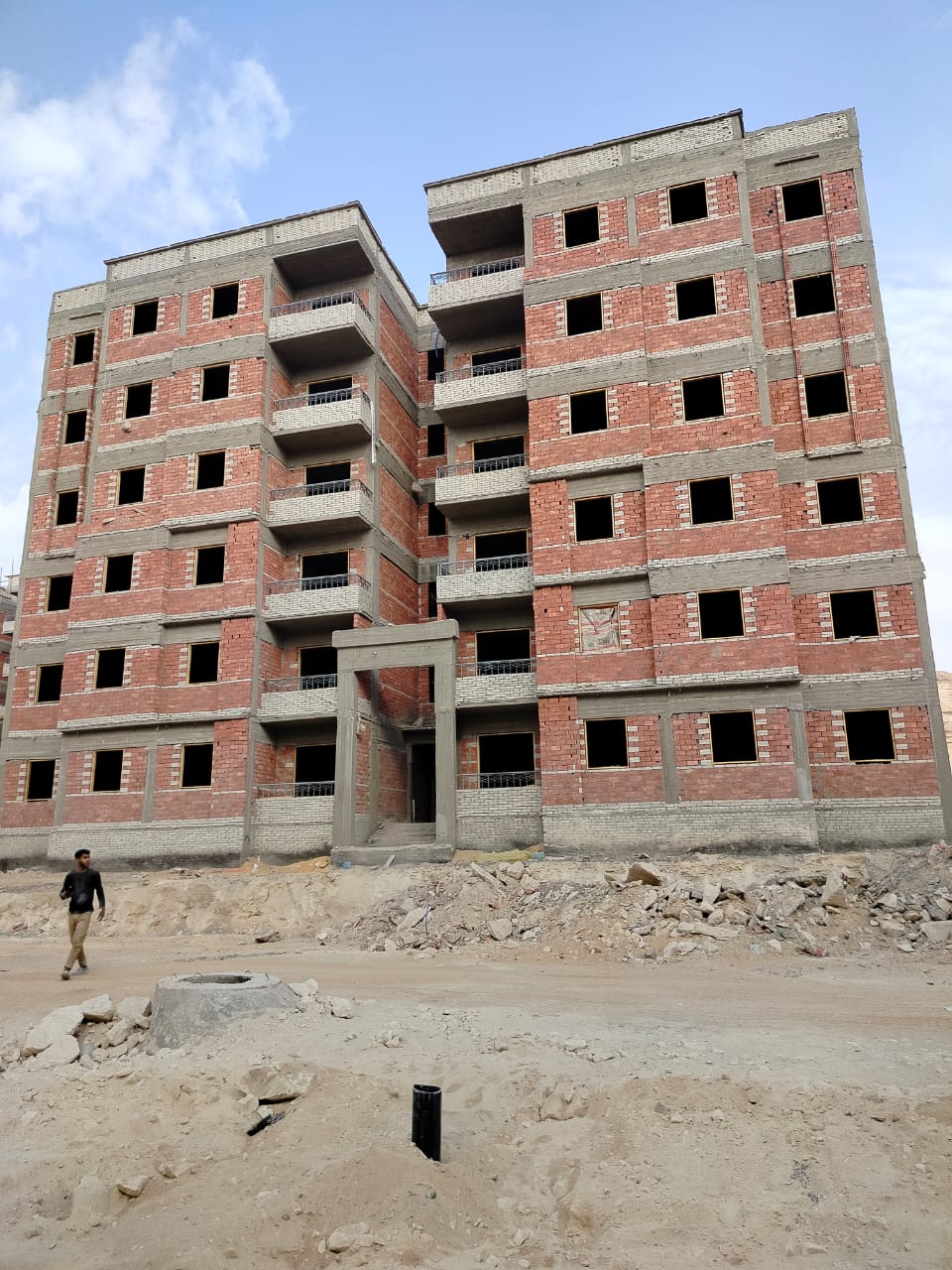 استكمال عدد 16 عمارة اسكان اجتماعي