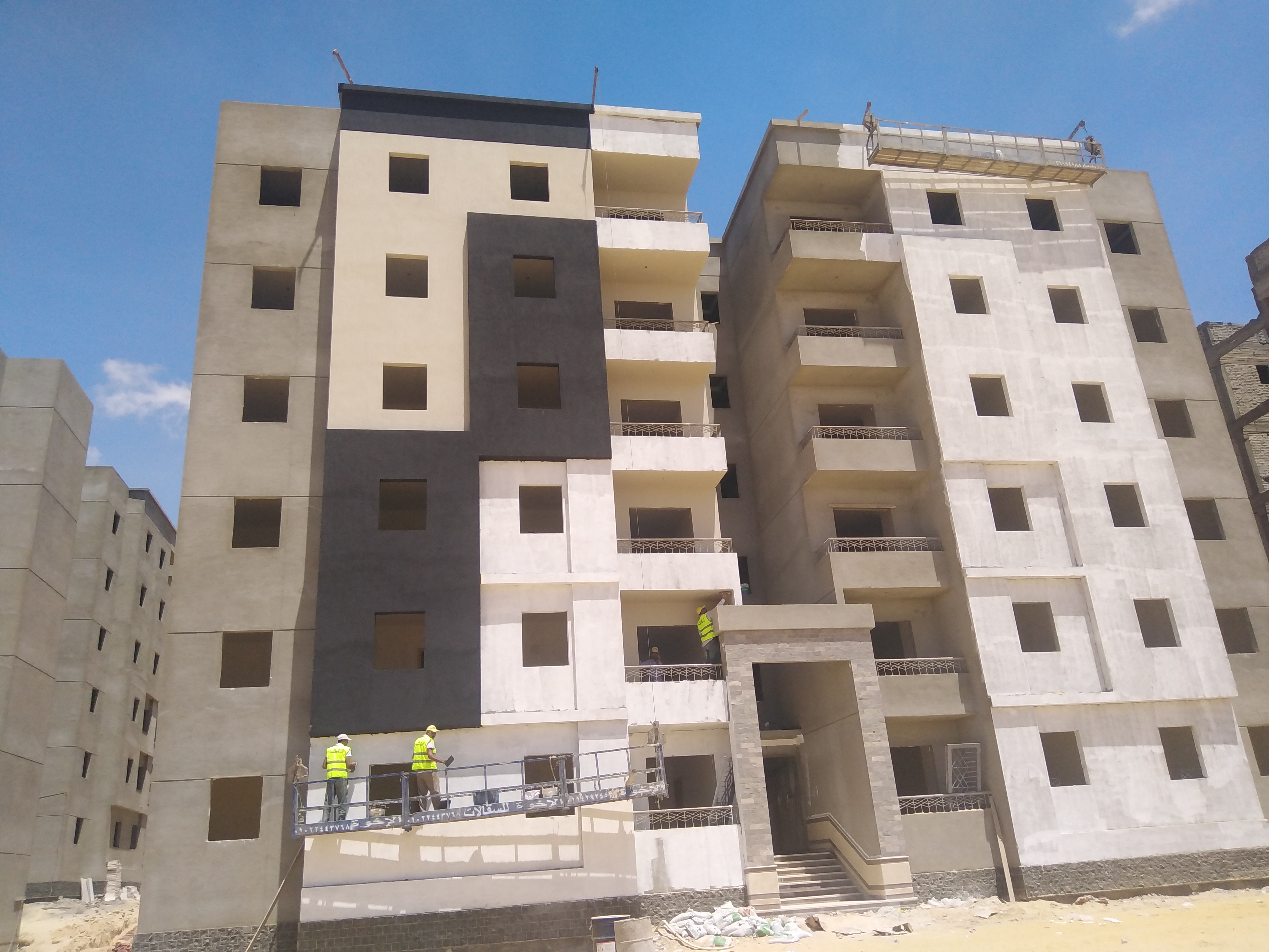 انشاء عدد (11) عمارة اسكان اجتماعي مدينة برج العرب الجديدة