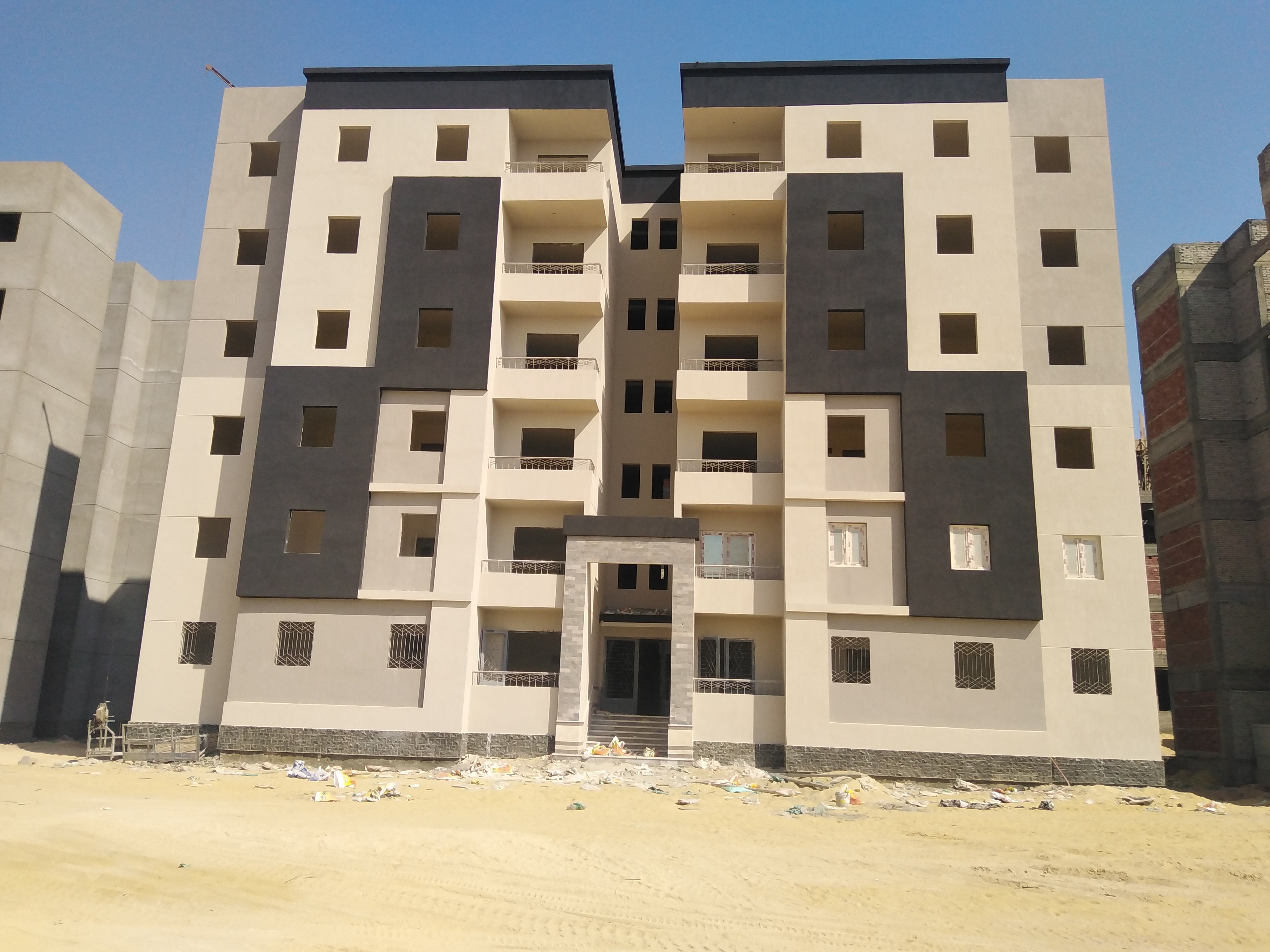 انشاء عدد (11) عمارة اسكان اجتماعي مدينة برج العرب الجديدة